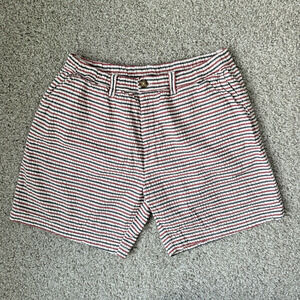 Men Orginal OG Chubbies seersucker XL Shorts 7" Americana stripes red white blue